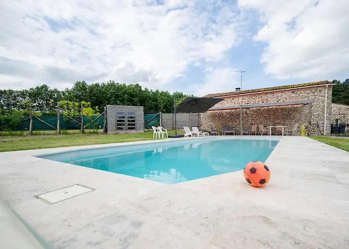 L'evasion En Pierre Piscine Et Etang Prive Σπίτι διακοπών *